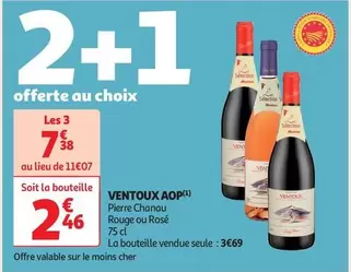 Pierre Chanau - Ventoux AOP offre à 3,69€ sur Auchan Hypermarché