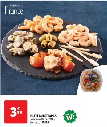 Plateau De Tapas offre à 3,99€ sur Auchan Hypermarché