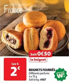 Beignets Fourres offre à 0,5€ sur Auchan Hypermarché