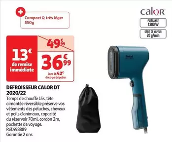 Calor - Defroisseur DT 2020/22 offre à 36,99€ sur Auchan Hypermarché
