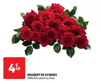 Bouquet De Roses offre à 4,49€ sur Auchan Hypermarché