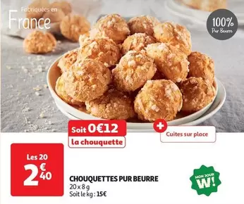 Chouquettes Pur Beurre offre à 0,12€ sur Auchan Hypermarché