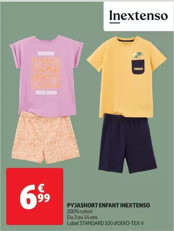 Inextenso - Pyjashort Enfant offre à 6,99€ sur Auchan Hypermarché