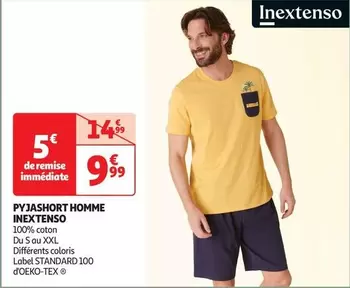 Inextenso - Pyjashort Homme offre à 9,99€ sur Auchan Hypermarché