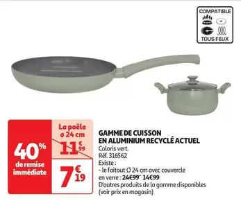 Gamme De Cuisson En Aluminium Recycle offre à 7,19€ sur Auchan Hypermarché