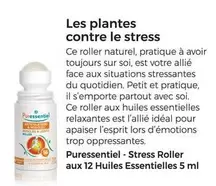 Puressentiel - Stress Roller Aux 12 Huiles Essentielles offre sur Auchan Hypermarché
