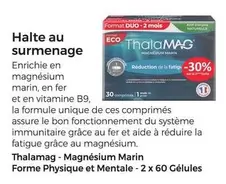 Thalamag - Magnésium Marin Forme Physique Et Mentale  offre sur Auchan Hypermarché