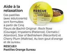 Rescue - Pastilles Oranges Sureau offre sur Auchan Hypermarché