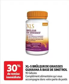 Xl-S - Brûleur De Graisses Guarana A Base De Sinetrol  offre sur Auchan Hypermarché
