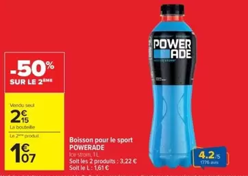 Powerade - Boisson Pour Le Sport offre à 2,15€ sur Cora
