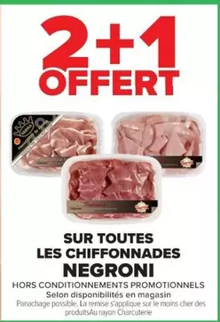 Negroni - Sur Toutes Les Chiffonnades offre sur Cora