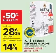I.g.p. Île De Beauté offre à 14,18€ sur Cora