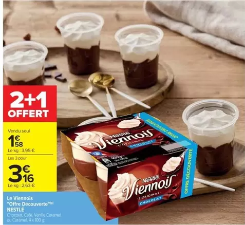 Nestlé - Le Viennois offre à 1,58€ sur Cora