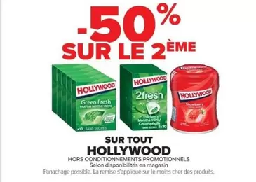 Hollywood - Sur Tout offre sur Cora