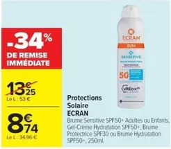 Sun - Protections Solaire offre à 8,74€ sur Cora