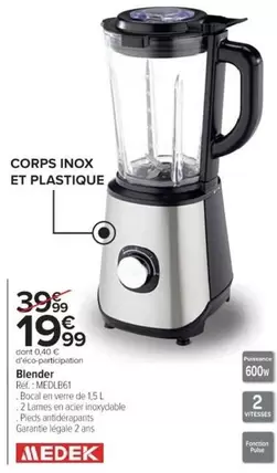 Medek - Blender offre à 19,99€ sur Cora