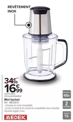 Medek - Mini-hachoir offre à 16,99€ sur Cora