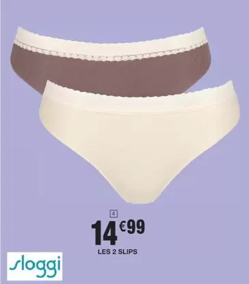 Sloggi - Les 2 Slips offre à 14,99€ sur Cora