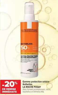 Roche Posay - Gamme Protection Solaire Anthelios offre sur Cora