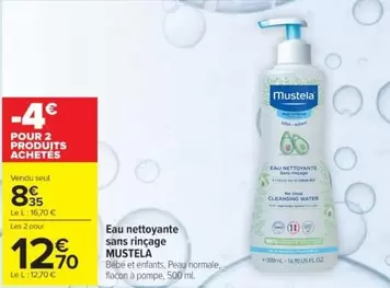 Mustela - Eau Nettoyante Sans Fincage offre à 8,35€ sur Cora
