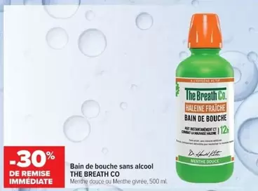The Breath Co - Bain De Bouche Sans Alcool offre sur Cora
