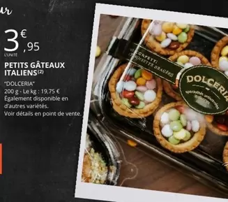 Dolceria - Petits Gateaux Italiens offre à 3,95€ sur E.Leclerc