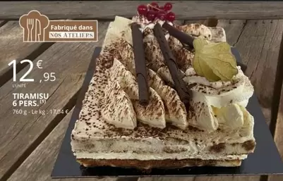 Tiramisu offre à 12,95€ sur E.Leclerc
