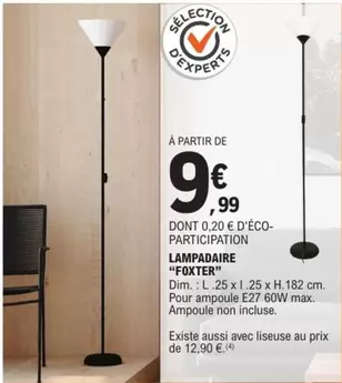 Foxter - Lampadaire  offre à 9,99€ sur E.Leclerc