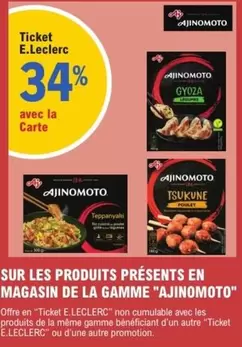 Ajinomoto  offre sur E.Leclerc