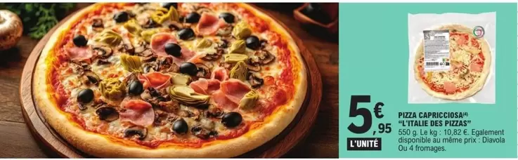 L'Italie Des Pizzas - Pizza Connection "straille De Fixa" offre à 5,95€ sur E.Leclerc Express