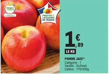Jazz - Pomme offre à 1,89€ sur E.Leclerc Express