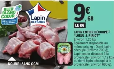 Bleu Blanc Coeur - Lapin Entier Découpé offre à 9,68€ sur E.Leclerc Express