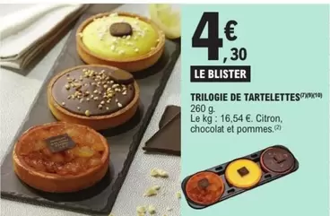 Trilogie De Tartelettes offre à 4,3€ sur E.Leclerc Express
