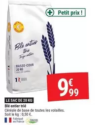 Blé Entier Trie offre à 9,99€ sur Gamm vert