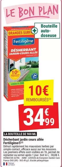 Fertiligène - Désherbant Jardin Cours Alée offre à 34,99€ sur Gamm vert
