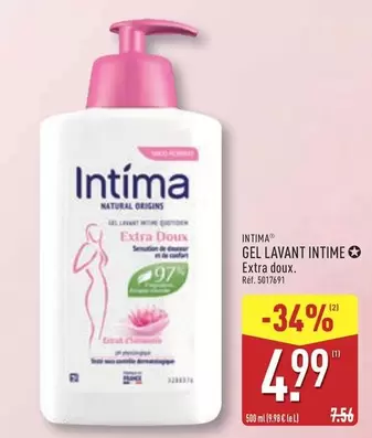 Intima - Gel Lavant Intime offre à 4,99€ sur Aldi