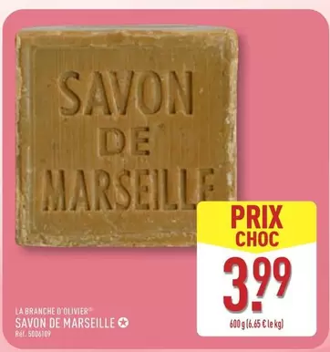Savon De Marseille offre à 3,99€ sur Aldi
