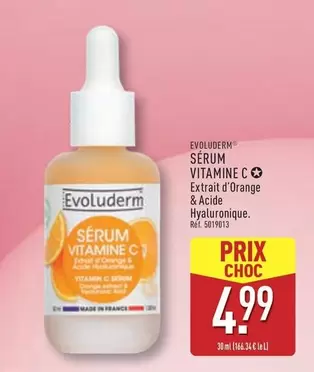 Evoluderm - Sérum Vitamine C offre à 4,99€ sur Aldi