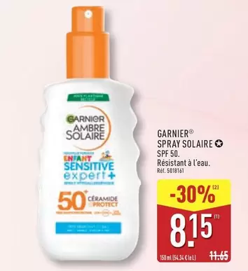 Garnier - Spray Solaire SPF 50 offre à 8,15€ sur Aldi