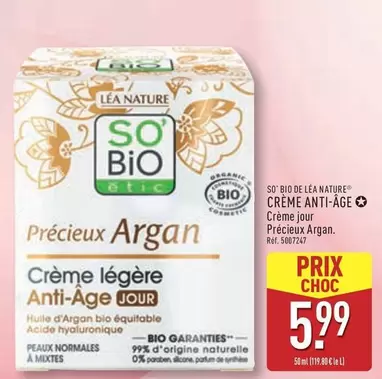 Crème Anti-âge offre à 5,99€ sur Aldi