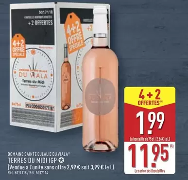 Midi - Terres Du  Igp offre à 2,99€ sur Aldi