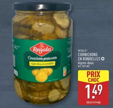 Cornichons En Rondelles offre à 1,49€ sur Aldi