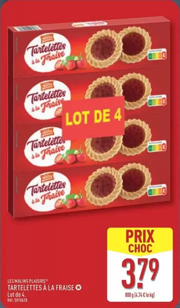 TOUS - Tartelettes À La Fraise offre à 3,79€ sur Aldi