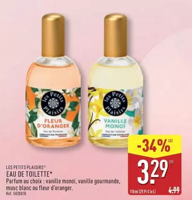 Eau De Toilette offre à 3,29€ sur Aldi