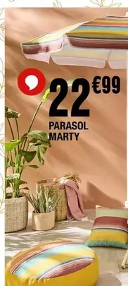 Parasol Marty offre à 22,99€ sur La Foir'Fouille