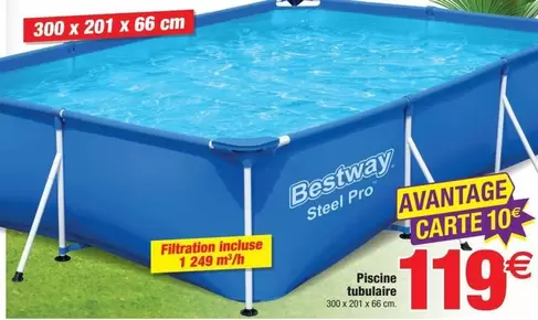 Bestway - Piscine Tubulaire offre à 119€ sur Bazarland
