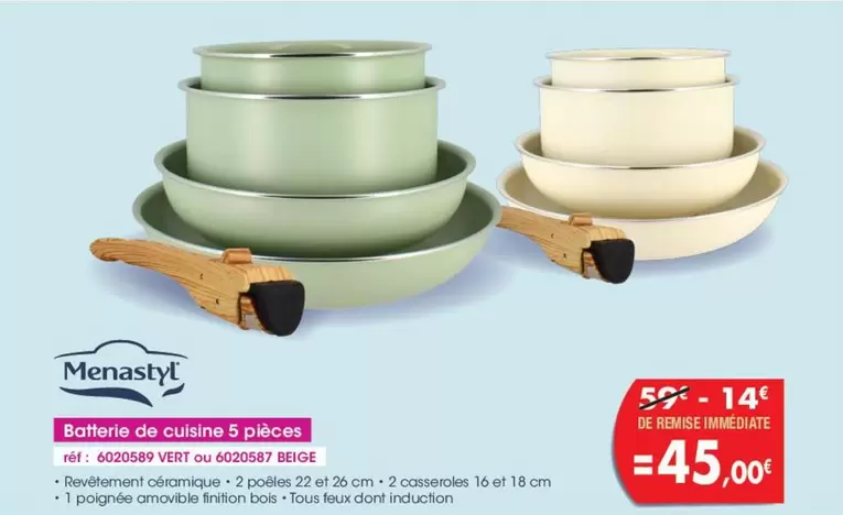 Batterie De Cuisine O Pilases offre à 45€ sur PRO&Cie