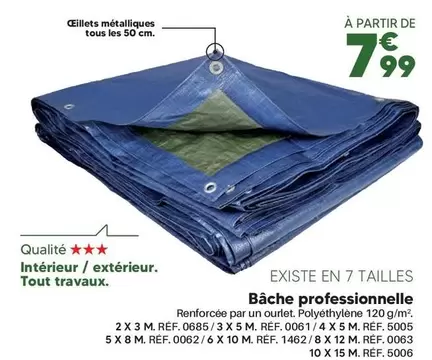  Bâche Professionnelle offre à 7,99€ sur Shopix