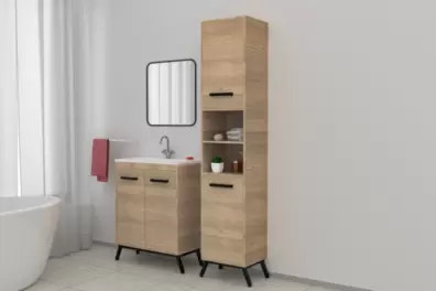 Meuble Sous Vasque Effet Bois "Ladoga" offre à 90€ sur Brico Dépôt