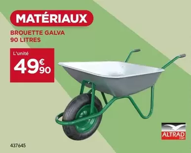 Brouette Galva 90 Litres offre à 49,9€ sur Gedimat